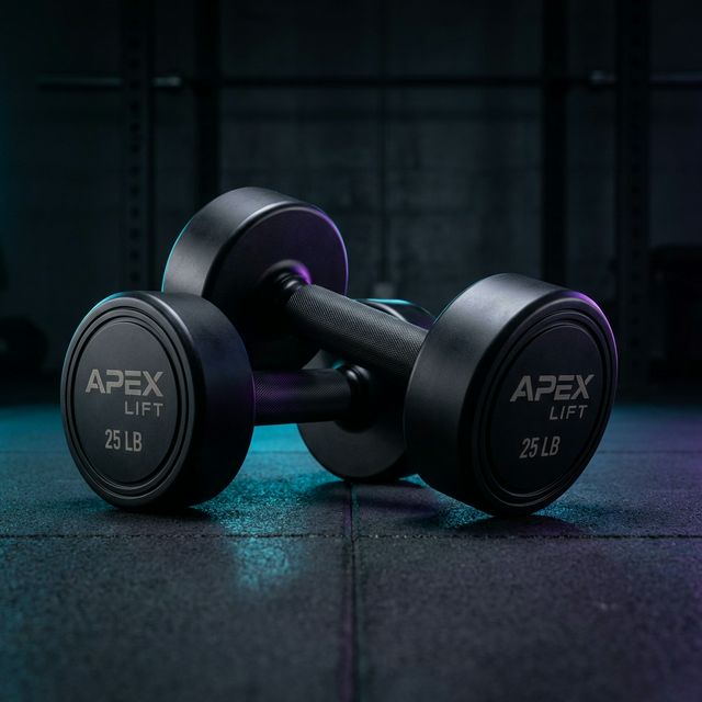 Premium Black Dumbbells